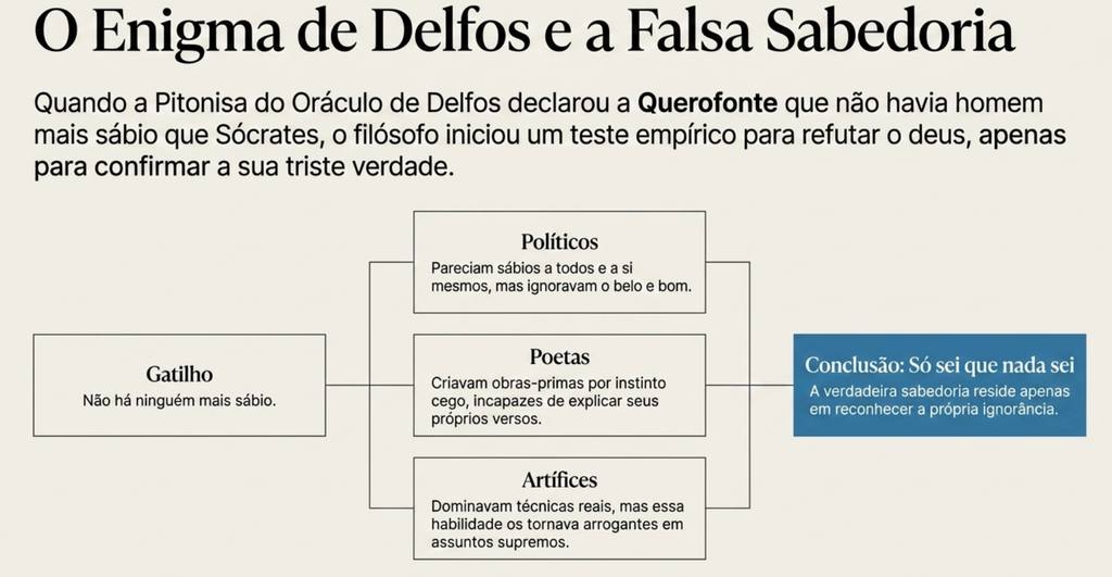 Ciclo dramático de Sócrates: o Oráculo de Delfos